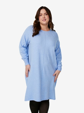 mėlyna Zizzi Megzta suknelė 'Caella': priekis