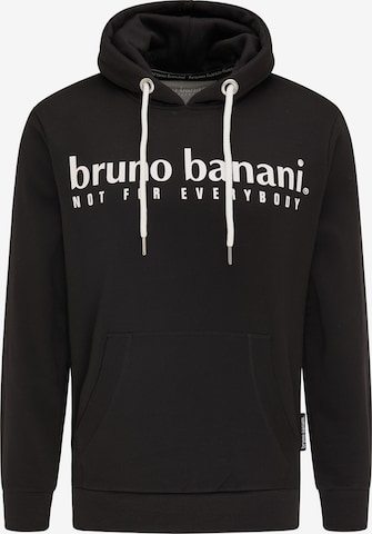 BRUNO BANANI Sweatshirt 'Young' in Zwart: voorkant