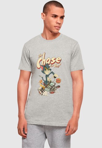 T-Shirt 'Tom and Jerry - The Chase Is On' ABSOLUTE CULT en gris : devant