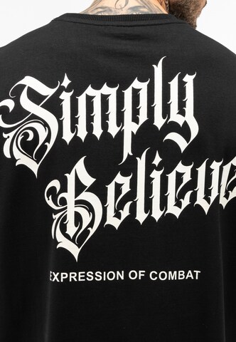 T-Shirt ' SIMPLY BELIEVE ' Tapout en noir
