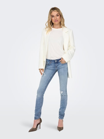 ONLY Skinny Jeans 'Coral' in Blauw