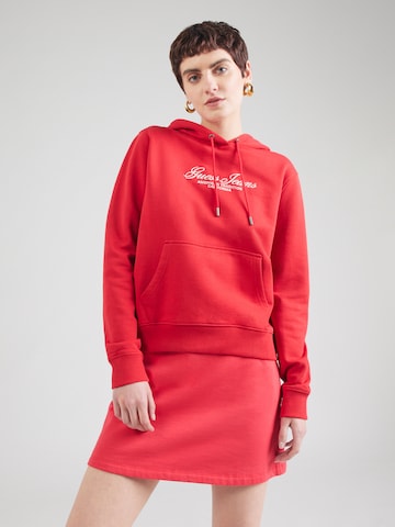 GUESS JEANS - Sudadera en rojo: frente