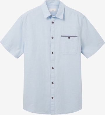 TOM TAILOR Button Up Shirt in Blue: front