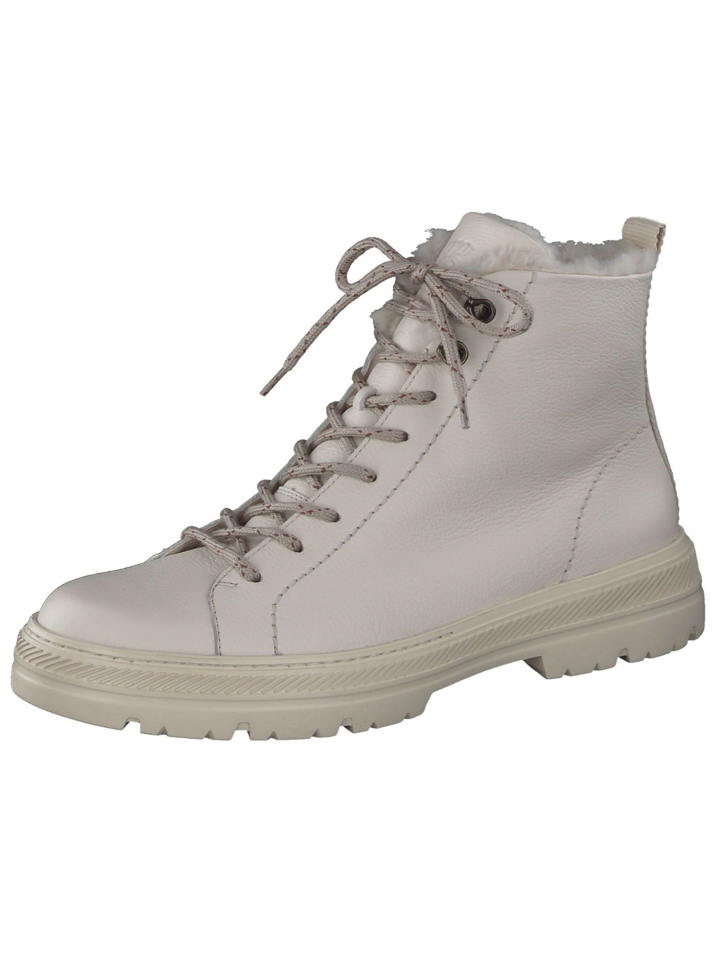 Bottines à lacets Paul Green en beige : devant