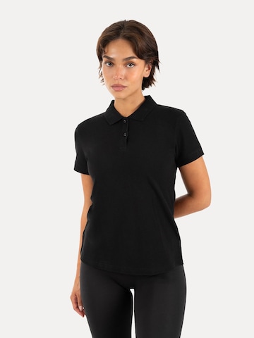 Smilodox Poloshirt ' Soreya ' in Schwarz: Vorderseite