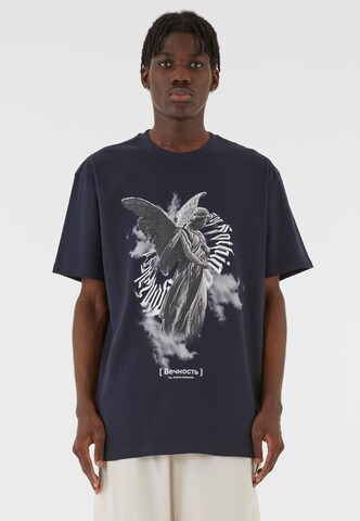 MJ Gonzales - Camiseta en azul: frente