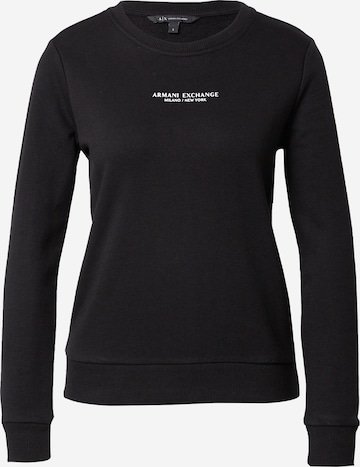 ARMANI EXCHANGESweater majica '8NYM29' - crna boja: prednji dio