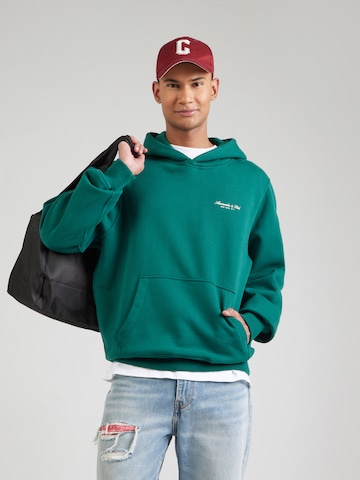 Abercrombie & Fitch Sweatshirt in Green: front