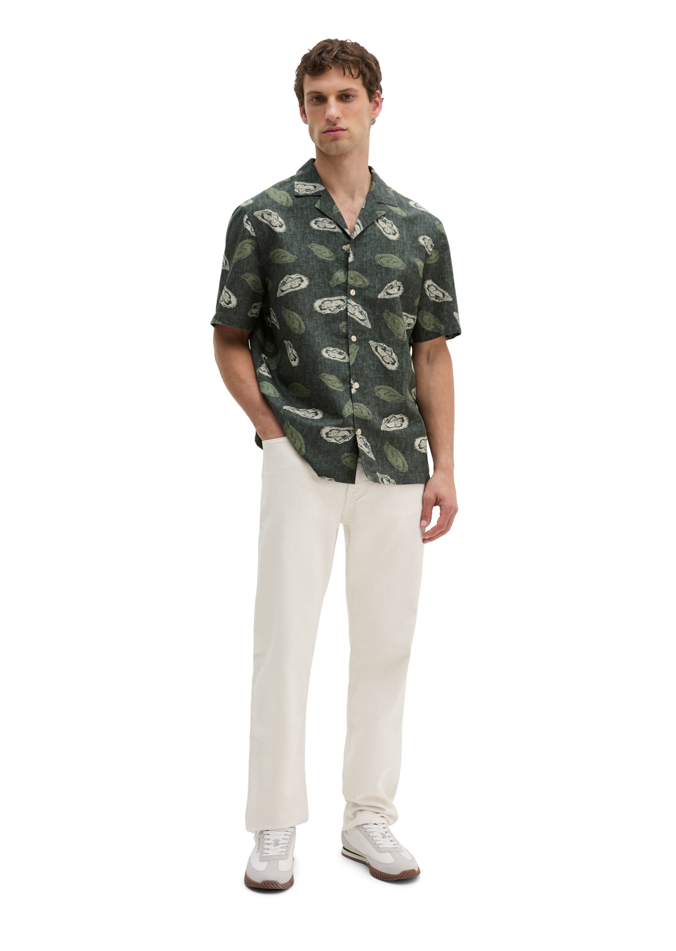 Marc O'Polo Regular fit Button Up Shirt in Green