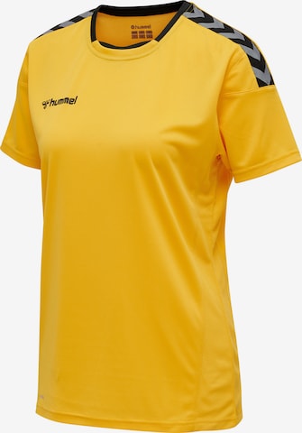 Hummel - Camisa funcionais 'AUTHENTIC' em amarelo