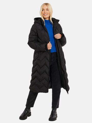 Manteau d’hiver 'Gandey' Threadbare en noir : devant