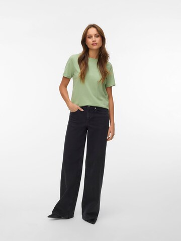VERO MODA Wide leg Jeans 'VMSandie' in Zwart