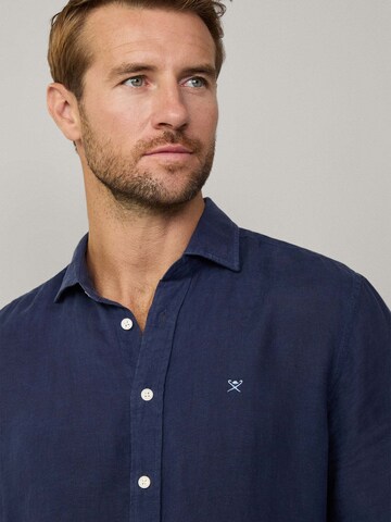 Hackett London Regular Fit Hemd 'Ess' in Blau
