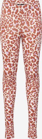 Hummel Regular Leggings in Brown: front