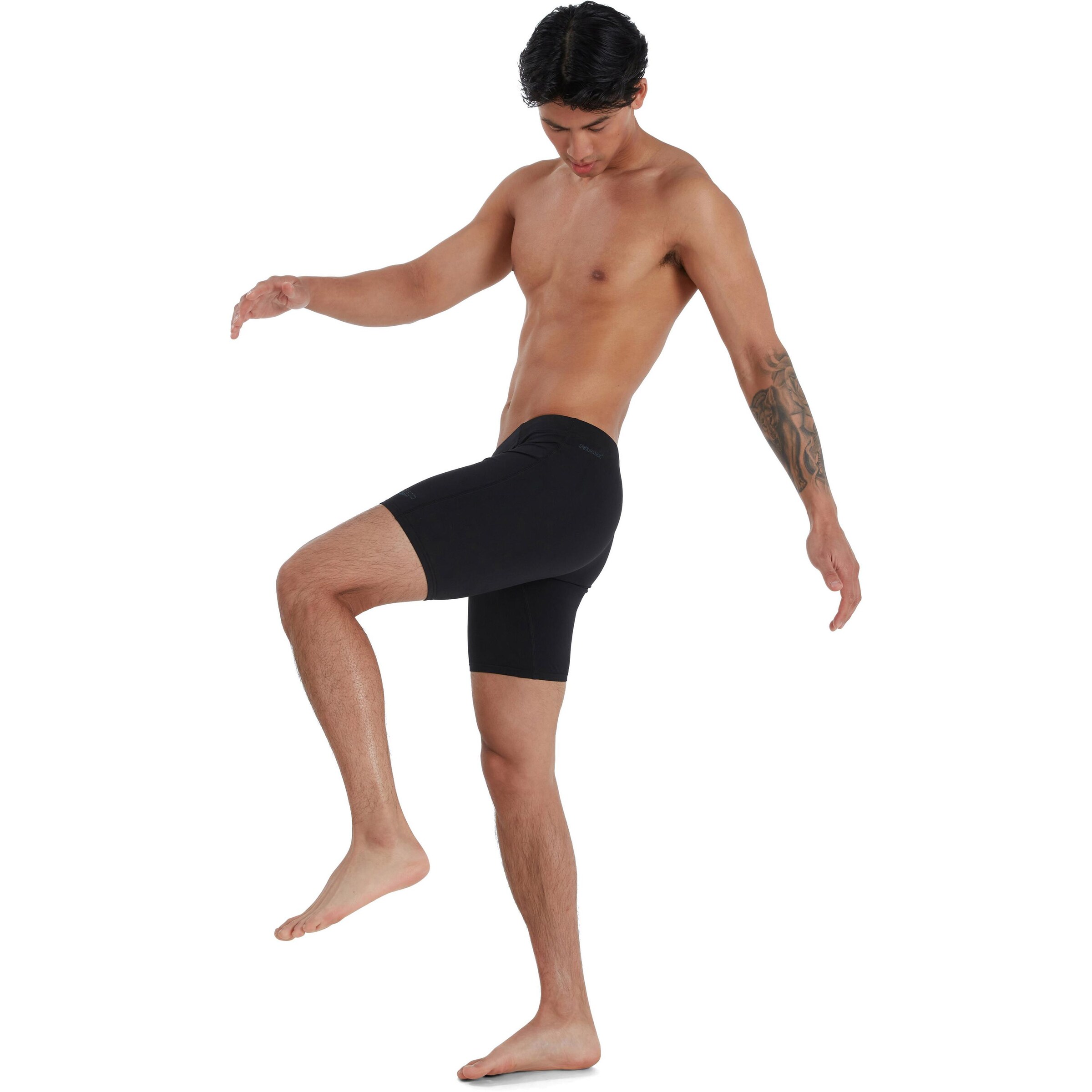 SPEEDO Athletic Swim Trunks in Black