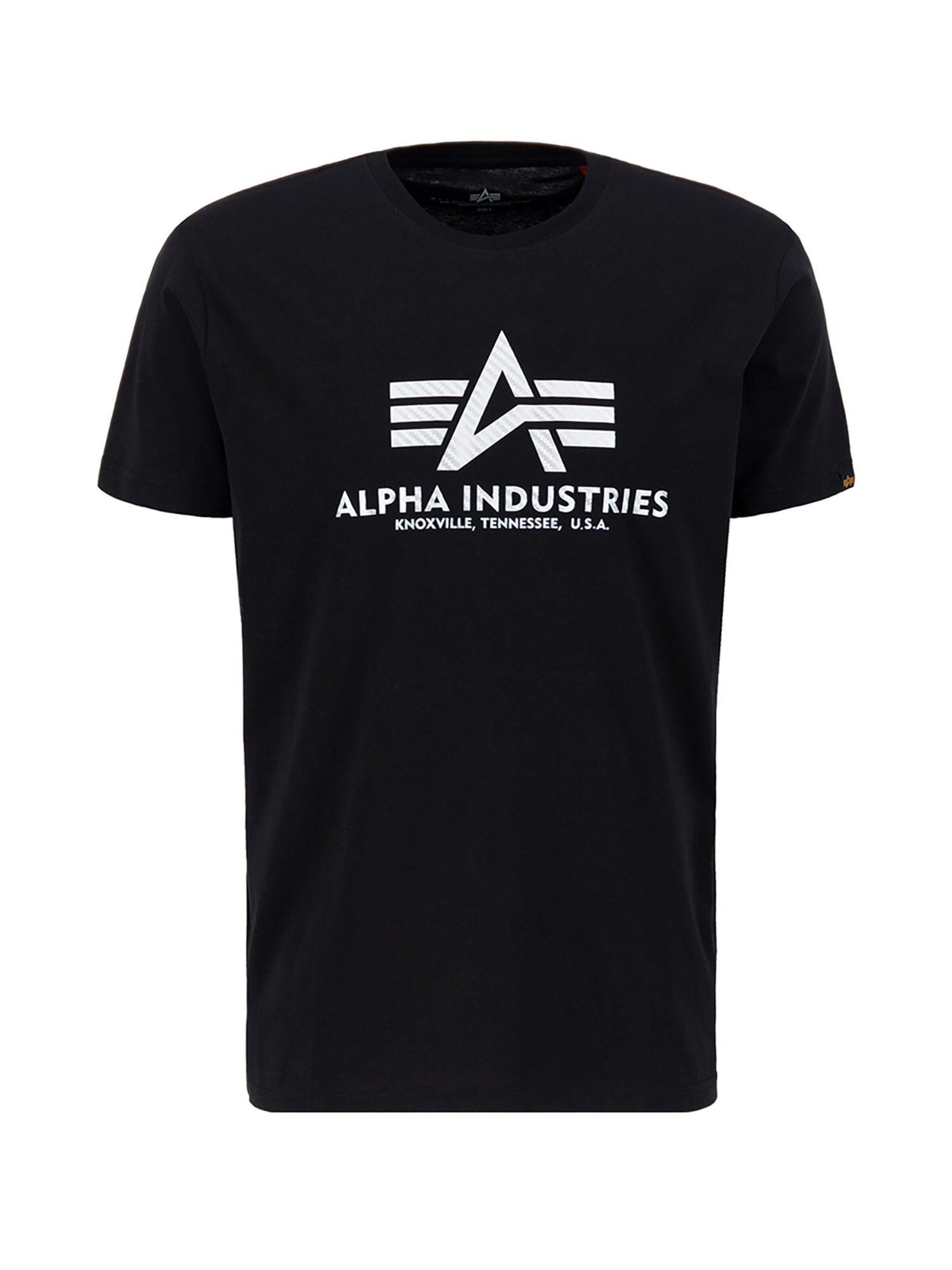 ALPHA INDUSTRIES Koszulka w kolorze czarny: przód