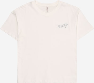 ONLY GIRLS Camiseta en plata / blanco, Vista del producto