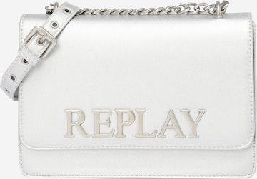 REPLAY Crossbody bag in Silver: front