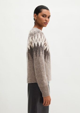 Cardigan Marc O'Polo en marron : sur le côté