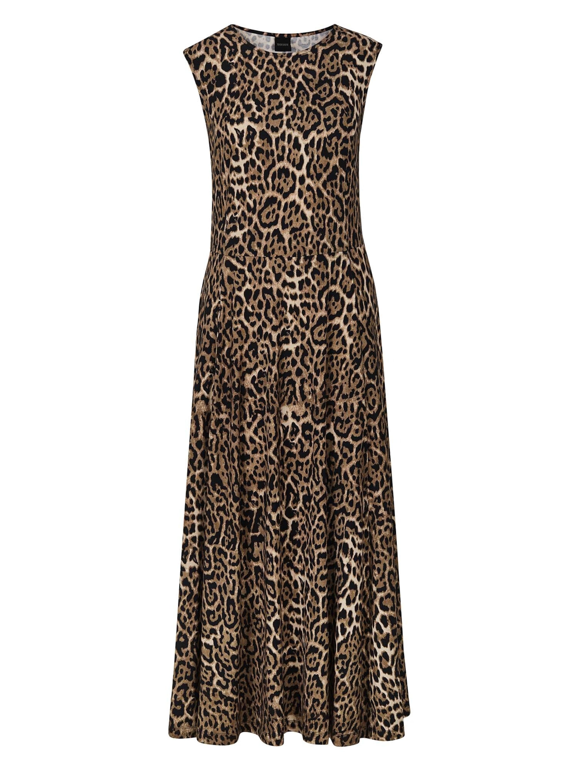 MADELEINE Robe en beige / marron / noir, Vue avec produit