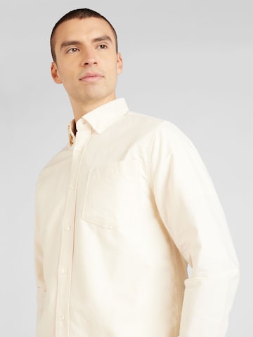 River Island Regular fit Button Up Shirt in Beige