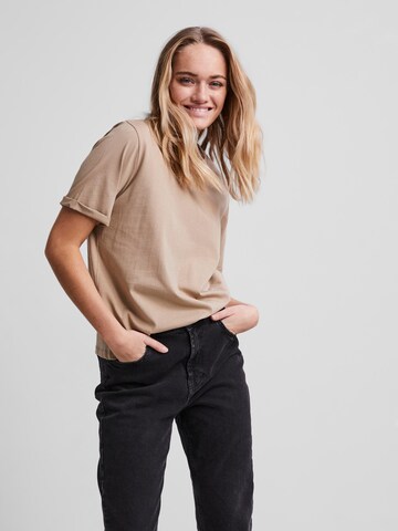 PIECES Shirt 'Ria' in Beige: voorkant