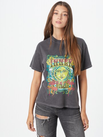 BDG Urban Outfitters Tričko 'INNER PEACE' – šedá: přední strana