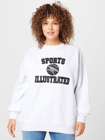 Nasty Gal Sweatshirt in Grijs: voorkant