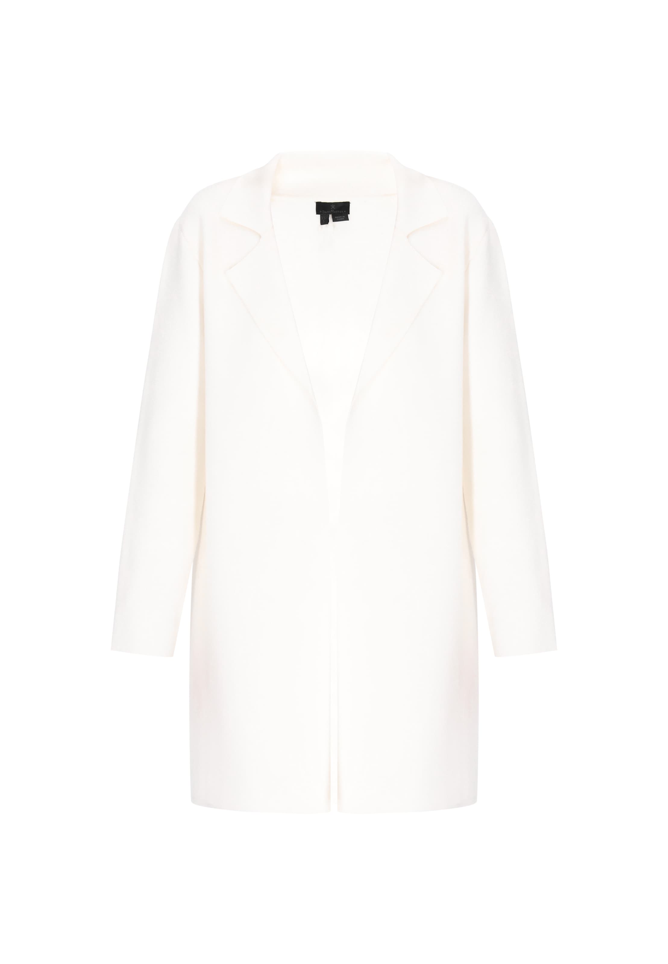 DreiMaster Klassik Πλεκτή ζακέτα σε λευκό: μπροστά