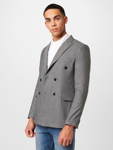 Coupe slim Veste de costume BURTON MENSWEAR LONDON en gris : devant