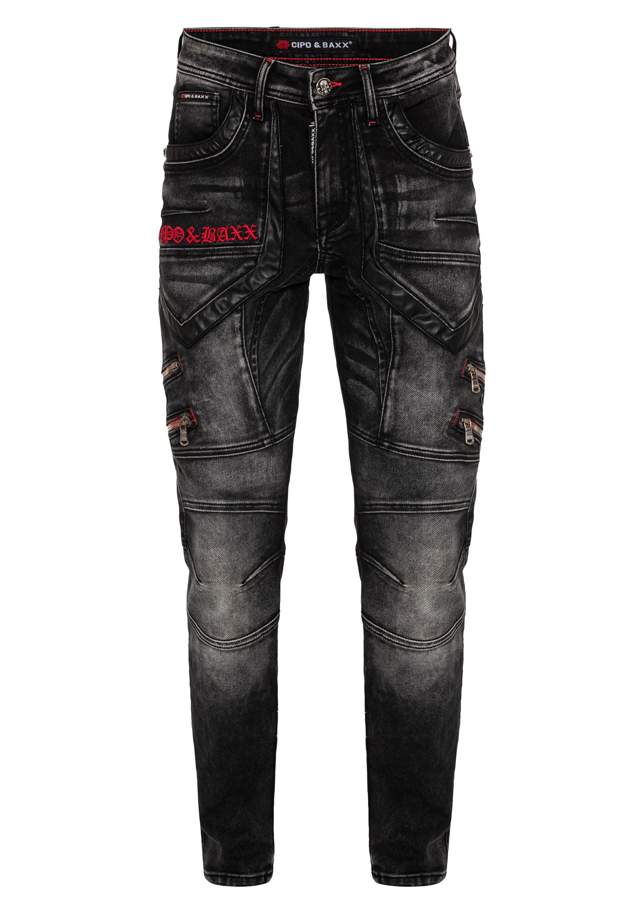 CIPO & BAXX Jeans in Black: front