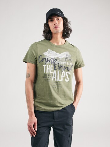 CAMP DAVID T-Shirt in Grün: Vorderseite