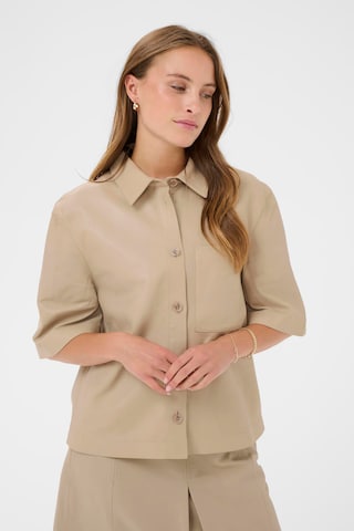 SAINT TROPEZ Blouse 'OndreaSZ' in Beige: voorkant
