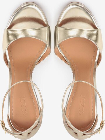 Kazar Strap Sandals in Gold