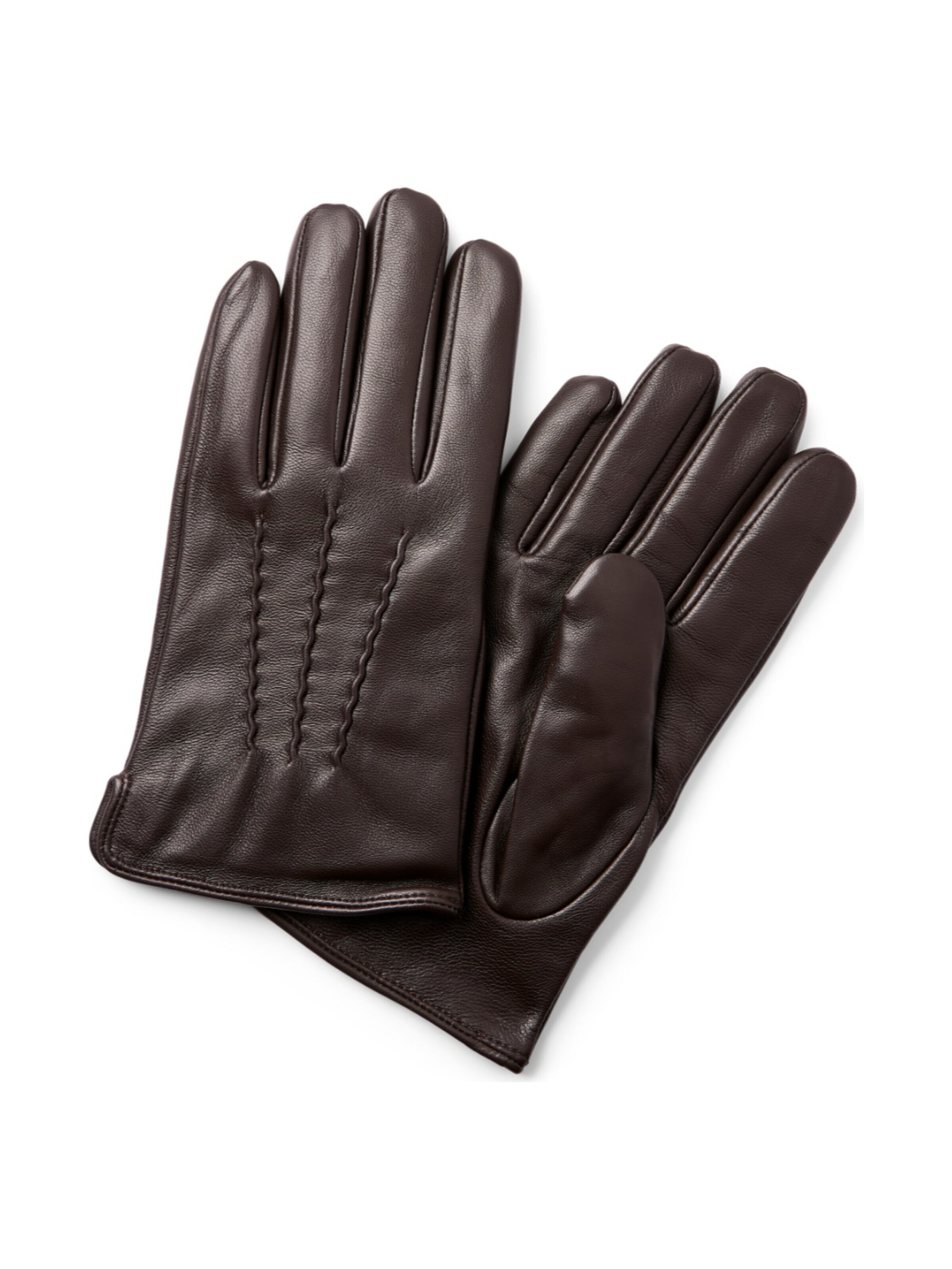 Trendhim Full finger gloves 'Fjeld' in Brown: front