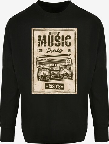 Mister Tee Shirt 'Retro Boom' in Black: front