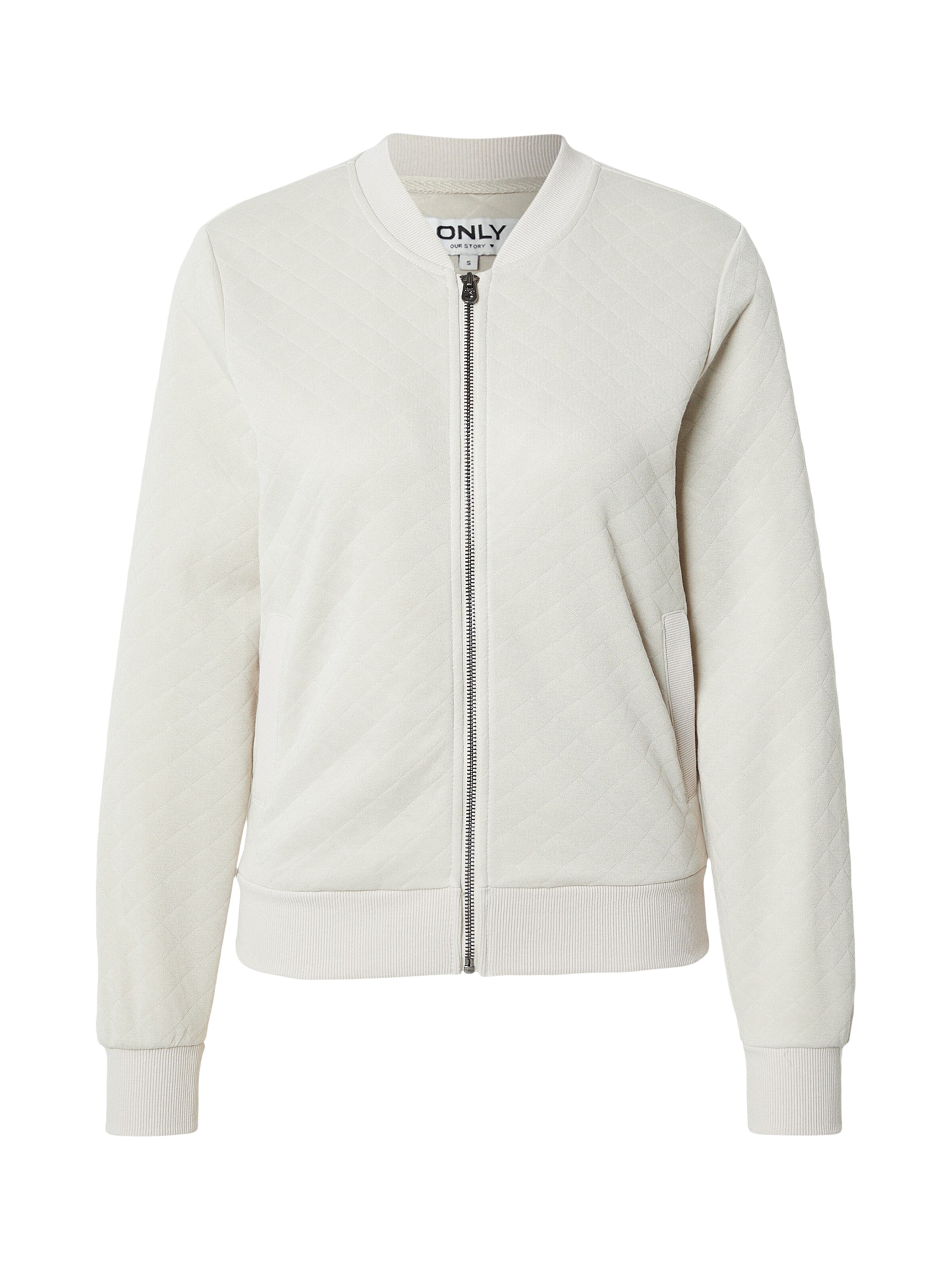 ONLY Zip-Up Hoodie 'ONLJoyce' in Grey: front