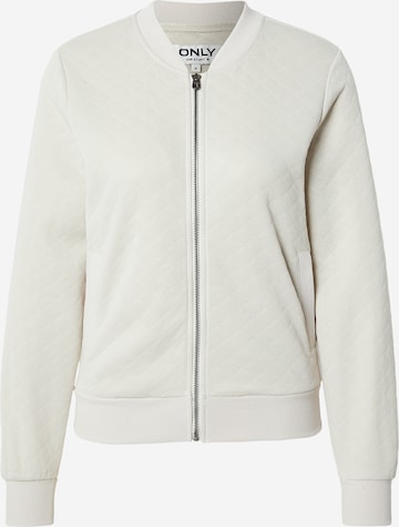 ONLY Zip-Up Hoodie 'ONLJoyce' in Grey: front