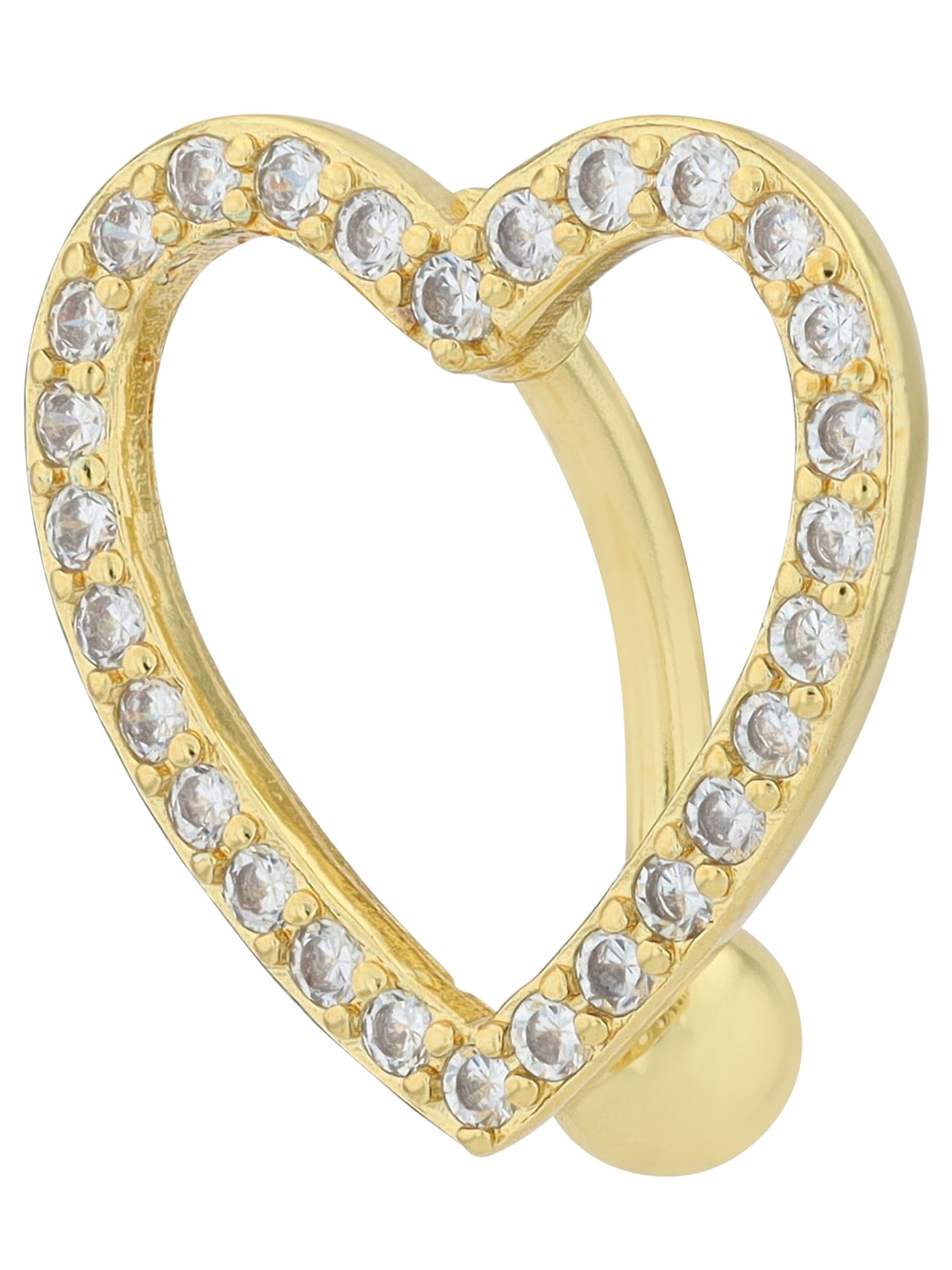 Akzent Piercings 'Zirkonia' in Gold