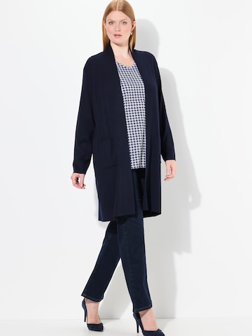 Ulla Popken Strickjacke in Blau