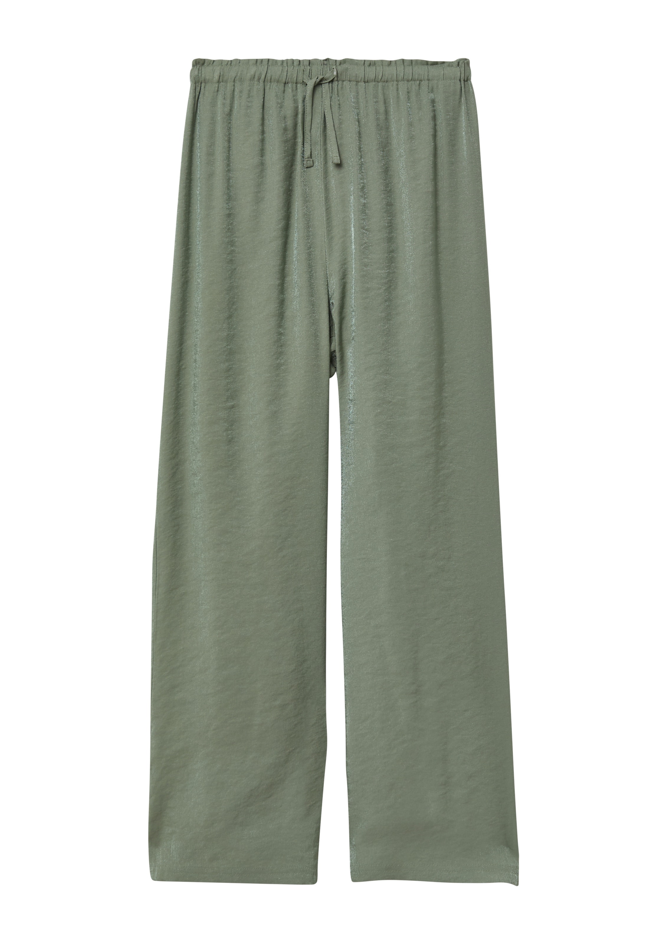 s.Oliver Wide Leg Hose in Grün: Vorderseite