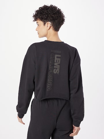 LEVI'S ®Sweater majica 'GR Carla Raw Cut Crew' - crna boja