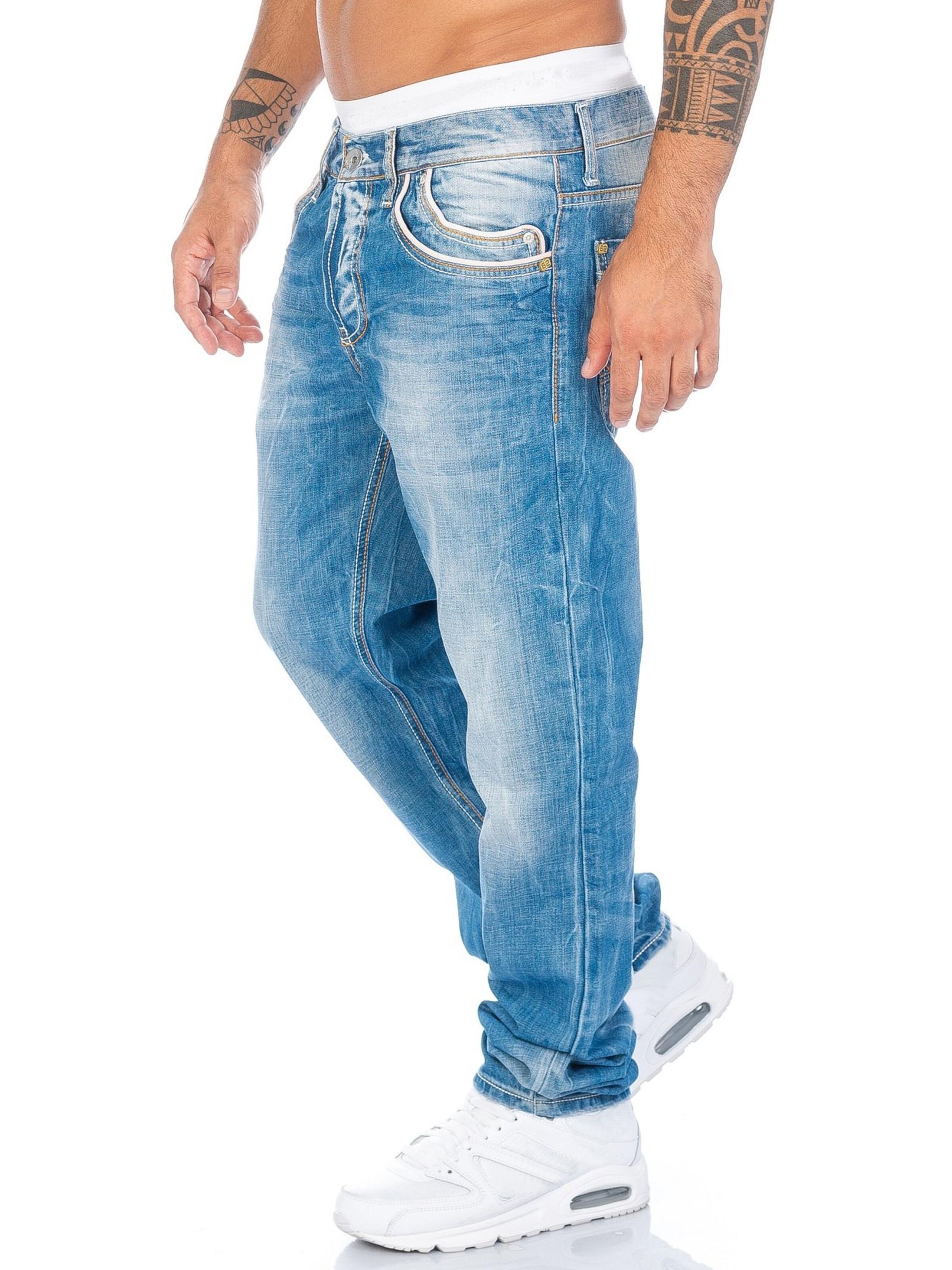 CIPO & BAXX Regular Jeans 'BJ595' in Blue