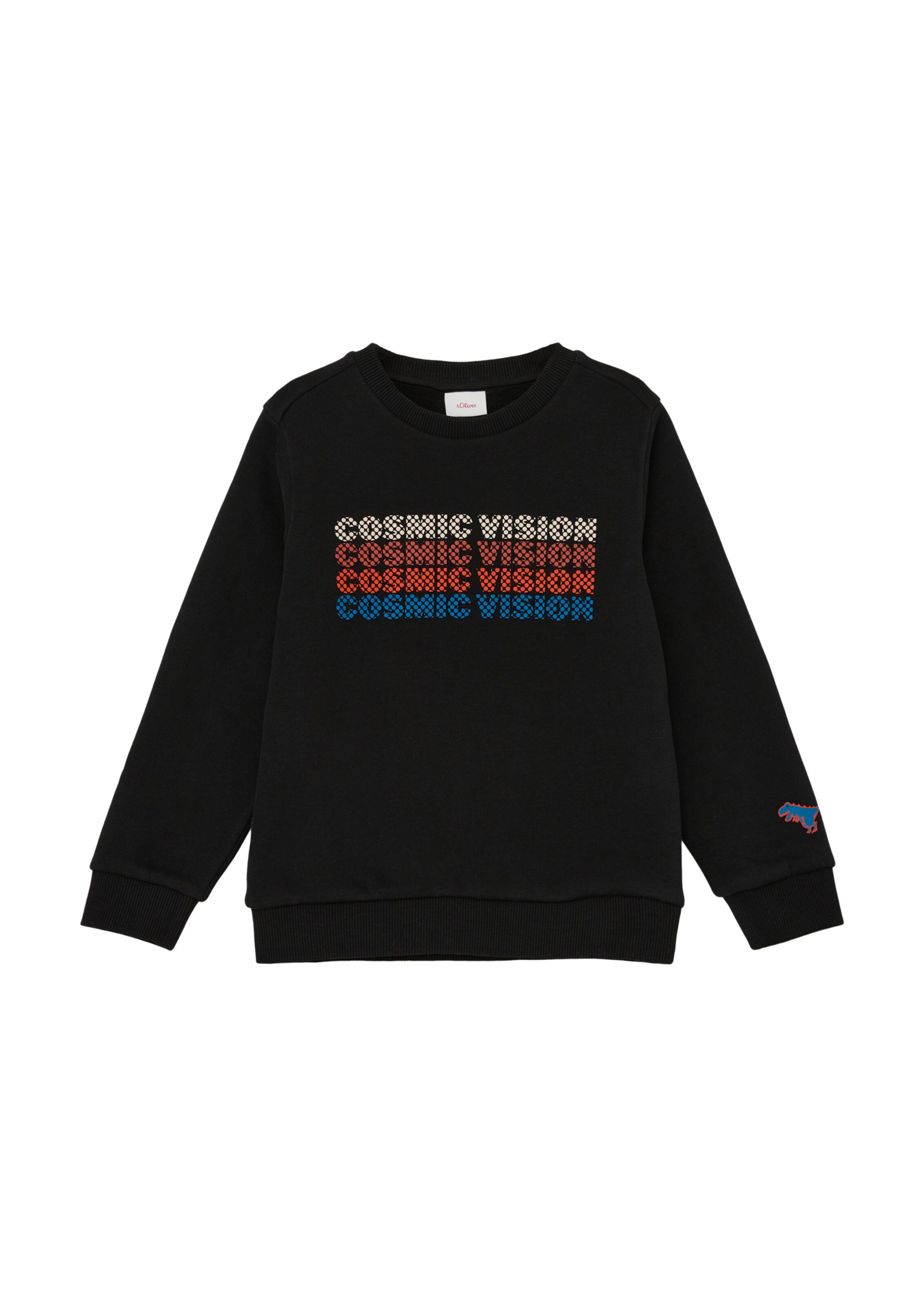 s.Oliver Sweatshirt in Schwarz: Vorderseite