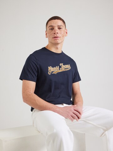Maglietta '1981' di GUESS JEANS in blu: frontale