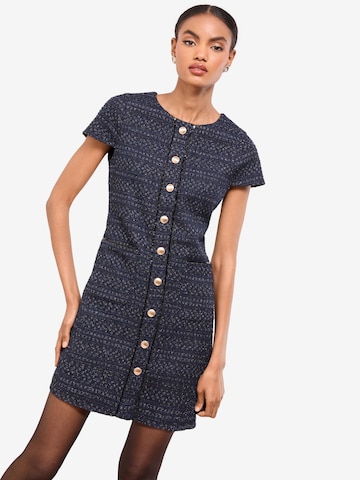 Lipsy Gebreide jurk in Blauw: voorkant