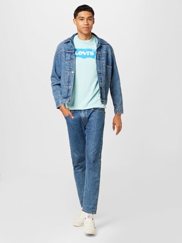 LEVI'S ® Regular Shirt 'Graphic Crewneck Tee' in Blau