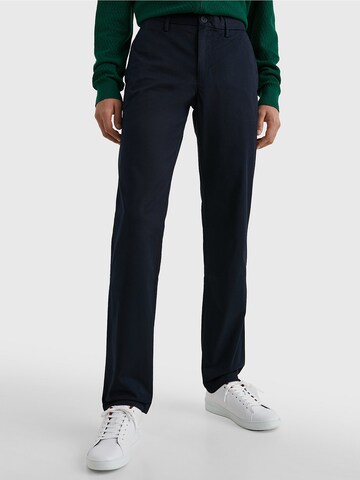 Coupe slim Pantalon chino 'Denton' TOMMY HILFIGER en bleu : devant