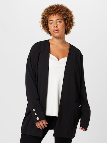 Veste mi-saison Wallis Curve en noir : devant