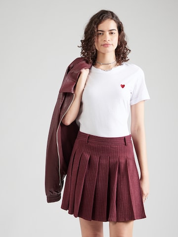 T-shirt 'Lo44ve' Hailys en blanc : devant